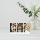 フォトコラージュ写真家3枚名刺 名刺 (スタンド正面)