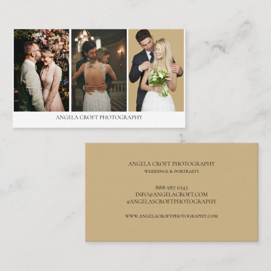 フォトコラージュ写真家3枚名刺 名刺 (正面/裏面)