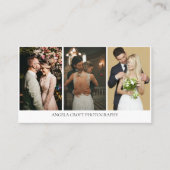 フォトコラージュ写真家3枚名刺 名刺 (正面)