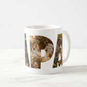 フォトコラージュ切り出しレターPAPA コーヒーマグカップ (正面右)