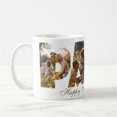 フォトコラージュ切り出しレターPAPA コーヒーマグカップ (左)