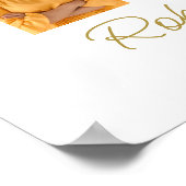 フォトコラージュ十字葬儀記念へようこそ ポスター (角)