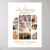 フォトコラージュ十字葬儀記念へようこそ ポスター (正面)