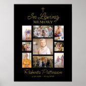 フォトコラージュ十字葬儀記念へようこそ ポスター (正面)