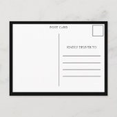 フォトコラージュ卒業ありがとう2022ブラック ポストカード (裏面)