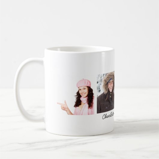 フォトコラージュ卒業カスタムDIY コーヒーマグカップ (左)