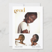 フォトコラージュ卒業パーティーフェイク金ゴールド