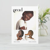 フォトコラージュ卒業パーティー招待状 招待状 (スタンド正面)