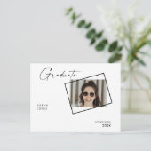 フォトコラージュ卒業パーティー2名 ポストカード (スタンド正面)