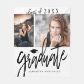 フォトコラージュ卒業フリースブランケット フリースブランケット (正面)