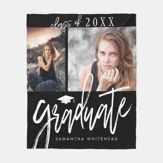 フォトコラージュ卒業フリースブランケット フリースブランケット (正面)