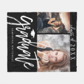 フォトコラージュ卒業フリースブランケット フリースブランケット (正面(横))