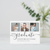 フォトコラージュ卒業ミニマル ポストカード (スタンド正面)