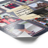 フォトコラージュ卒業式ウォールアート – 記念 フォトプリント            (角)