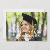フォトコラージュ卒業発表カード 案内状 (正面)