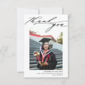 フォトコラージュ卒業 サンキューカード (正面)