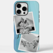 フォトコラージュ名水色(青) Case-Mate iPhoneケース (裏面)