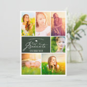 フォトコラージュ大学院シャルボード卒業パーティー 招待状 (スタンド正面)