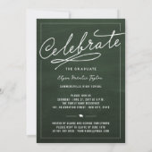 フォトコラージュ大学院シャルボード卒業パーティー 招待状 (裏面)