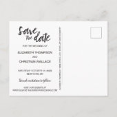 フォトコラージュ婚約写真シャルボード 案内ポストカード (裏面)