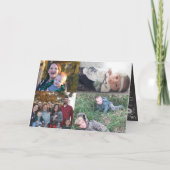 フォトコラージュ家族の写真 シーズンカード (裏面)