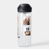 フォトコラージュ家族の友だち名 ウォーターボトル (背面)