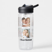 フォトコラージュ家族の友だち名 ウォーターボトル (左面)