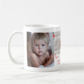 フォトコラージュ家族ウェルカム生まれたばかりのベビー コーヒーマグカップ (左)