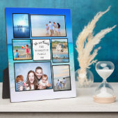 フォトコラージュ家族ビーチサイド私たちは家族 フォトプラーク (側面)