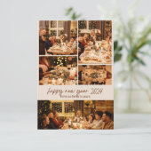 フォトコラージュ年始パーティーカード サンキューカード (スタンド正面)