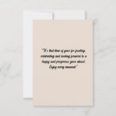 フォトコラージュ年始パーティーカード サンキューカード (裏面)