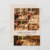 フォトコラージュ年始パーティーカード サンキューカード (正面/裏面)