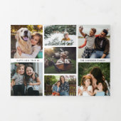 フォトコラージュ年末年始 三つ折りクリスマスカード (カバー)