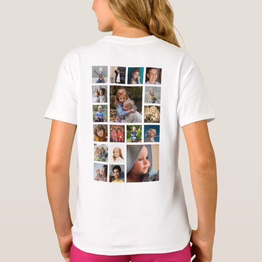 フォトコラージュ従兄弟クルー Tシャツ (裏面)