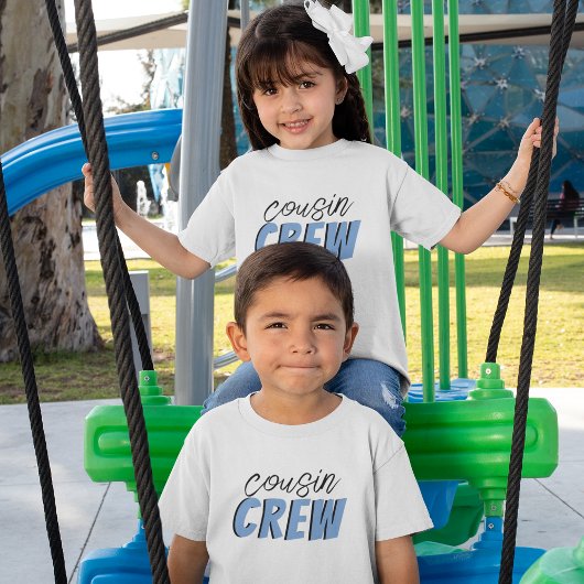 フォトコラージュ従兄弟クルー Tシャツ