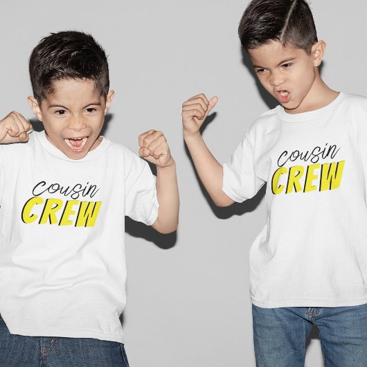 フォトコラージュ従兄弟クルー Tシャツ