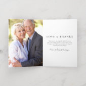 フォトコラージュ悔やみや弔慰葬式 箔グリーティングカード (内側レイダウン)