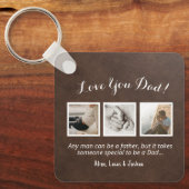 ★フォトコラージュ愛YouパパKeychainカスタマイズ キーホルダー (正面)