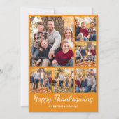 フォトコラージュ感謝祭ホリデーカード シーズンカード (正面)