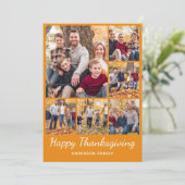 フォトコラージュ感謝祭ホリデーカード シーズンカード (スタンド正面)