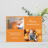 フォトコラージュ感謝祭紅葉ホリデーカー シーズンカード (スタンド正面)