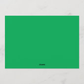 フォトコラージュ数々のクリスマスグリーンハッエレガントピー シーズンカード (裏面)