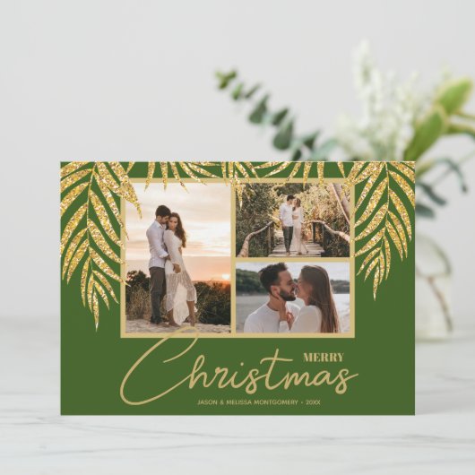 フォトコラージュ数々のクリスマス シーズンカード (スタンド正面)