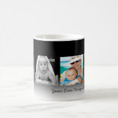 フォトコラージュ文字カスタムフォトパーソナライズされたDIY コーヒーマグカップ (中央)