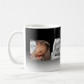 フォトコラージュ文字カスタムフォトパーソナライズされたDIY コーヒーマグカップ (左)