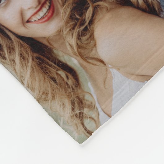 フォトコラージュ新しいギフト結婚の記念ファイル フリースブランケット (角)