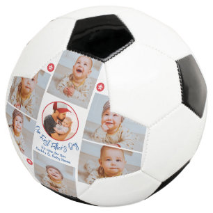 フォトコラージュ新モダン父ファースト・ファーザー サッカーボール