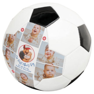フォトコラージュ新モダン父ファースト・ファーザー サッカーボール