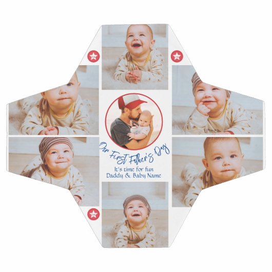 フォトコラージュ新モダン父ファースト・ファーザー サッカーボール (フラット)