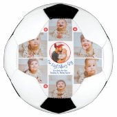 フォトコラージュ新モダン父ファースト・ファーザー サッカーボール (正面)